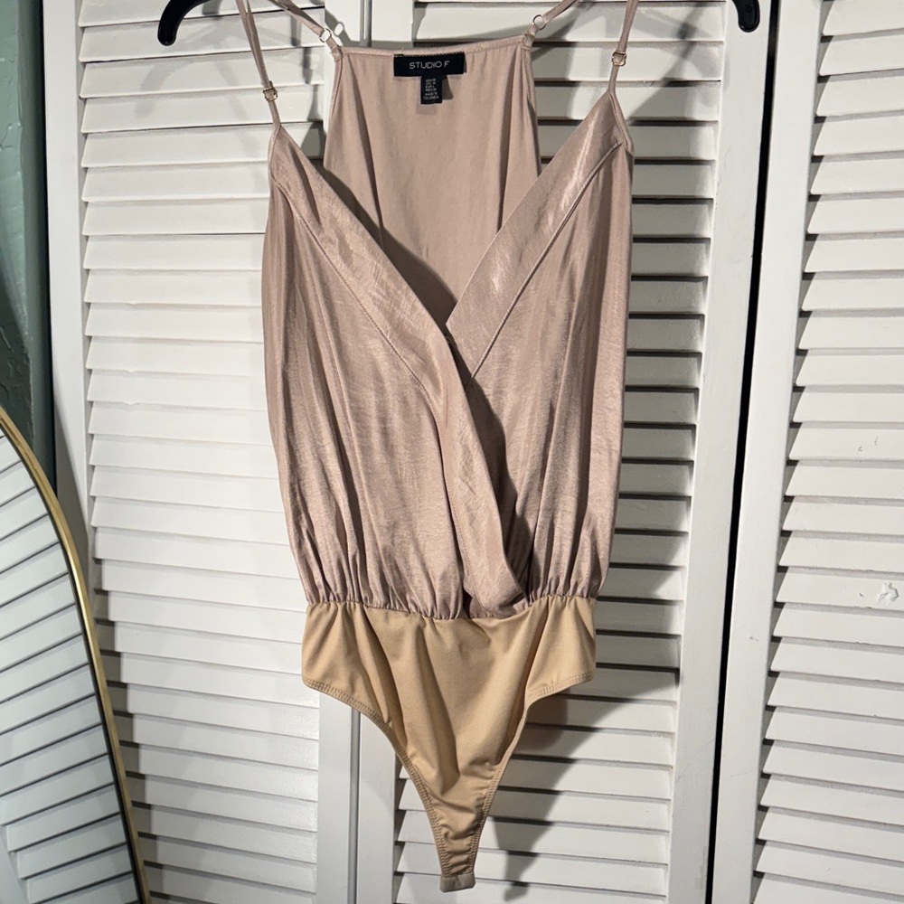 Studio Beige Sleeveless Bodysuit